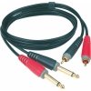 Klotz ATCJ0100 kabel 2x chinch na 2x jack 1m